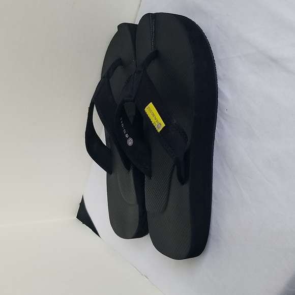 The healing Sole Black Flip Flops W10 M8.5 - Picture 4 of 7